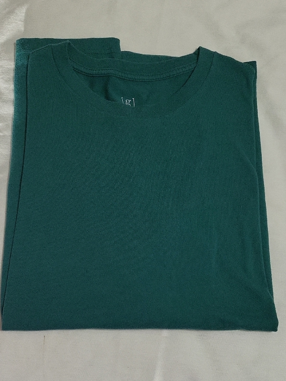 Mens Shirt George Short Sleeve Crew Neck T-Shirt in Teal #1393